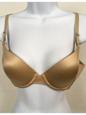 Soma Womens Bra Size 34C Beige Vanishing Back Push Up Underwire Back Close 0514
